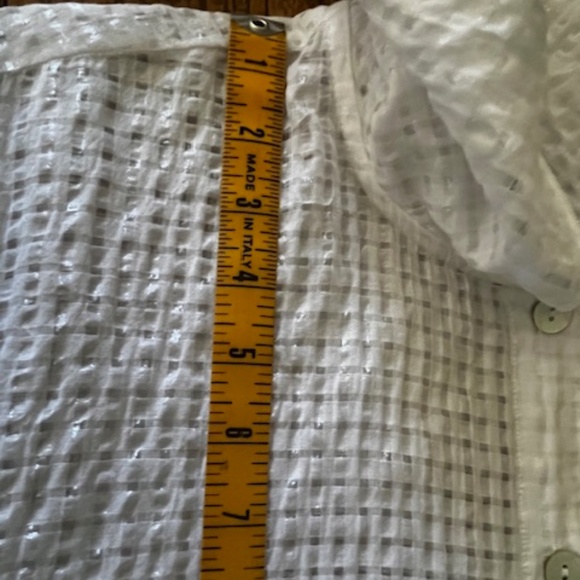 Women's - Fenini - White Button Front Swimsuit / Beach Coverup - Size XL - Picture 7 of 13